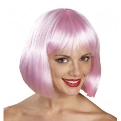Περούκα Σεσίλια ροζ 25cm